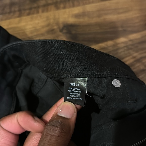 Fray Vertical Panel Stacked Flared Jeans - Picture 3 of 5